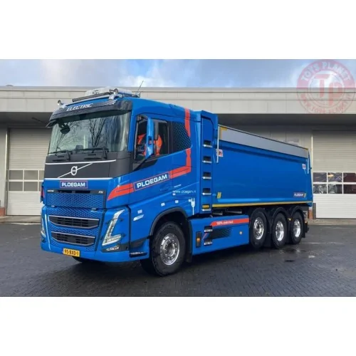 VOLVO FH5 SLEEPER CAB ELECTRIC TIPPER TRUCK 8X4 Ploegam WSI 01-4621 WSI MODELS