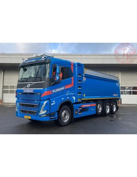 VOLVO FH5 SLEEPER CAB ELECTRIC TIPPER TRUCK 8X4 Ploegam WSI 01-4621 WSI MODELS