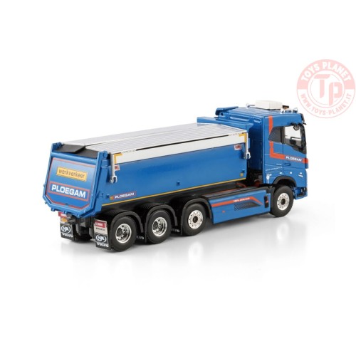 VOLVO FH5 SLEEPER CAB ELECTRIC TIPPER TRUCK 8X4 Ploegam WSI 01-4621 WSI MODELS