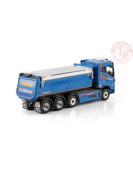 VOLVO FH5 SLEEPER CAB ELECTRIC TIPPER TRUCK 8X4 Ploegam WSI 01-4621 WSI MODELS