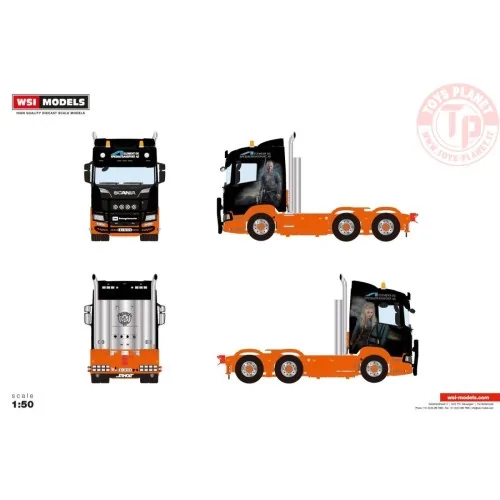 SCANIA R NORMAL CR20N 6X4 Element og Spesialtransport WSI 01-4659 WSI MODELS