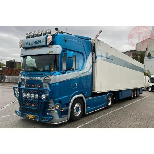 SCANIA S HIGHLINE CS20H 4X2 REEFER TRAILER - 3 AXLE Meijnen Transport WSI 01-4619 WSI MODELS
