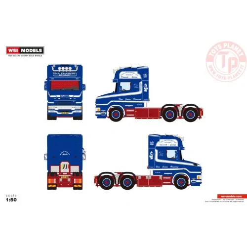 SCANIA 4 SERIES TORPEDO TOPLINE 6X2 TAG AXLE Finn Jensen Hinnerup WSI 01-4639 WSI MODELS
