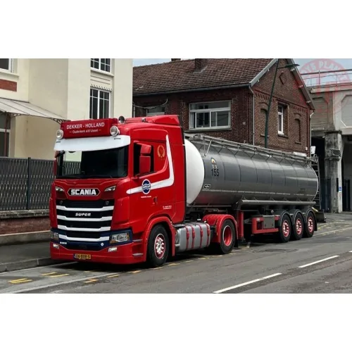 SCANIA S NORMAL CS20N 4X2 TANK TRAILER - 3 AXLE Dekker Tanktransport BV WSI 01-4702 WSI MODELS
