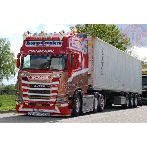 Scania NGR Highline 6x2 + container chassis met 40ft HC Reefer Ronny Ceusters TEKNO 88131 TEKNO