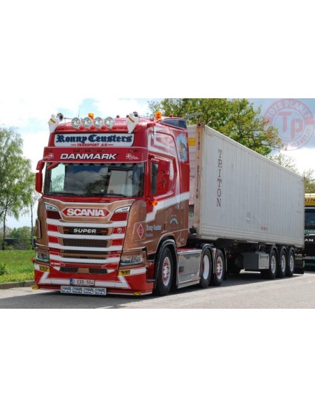 Scania NGR Highline 6x2 + container chassis met 40ft HC Reefer Ronny Ceusters TEKNO 88131 TEKNO