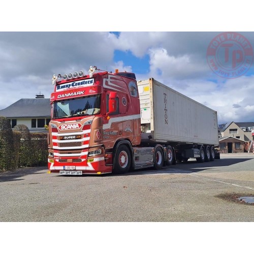 Scania NGR Highline 6x2 + container chassis met 40ft HC Reefer Ronny Ceusters TEKNO 88131 TEKNO