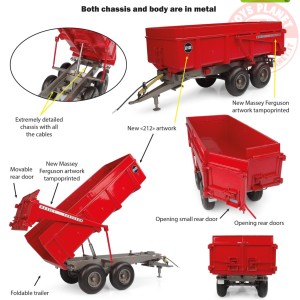 rimorchio massey ferguson 212 UH 6694 UNIVERSAL HOBBIES