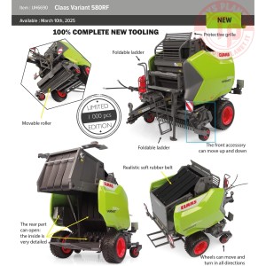 CLAAS VARIANT 580RF UH 6690 UNIVERSAL HOBBIES