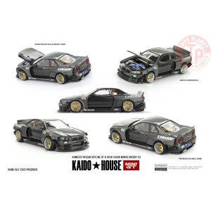 1:64 NISSAN SKYLINE GT-R (R34) KAIDO WORKS GREDDY V2 1999 KHMG222 Mini Gt
