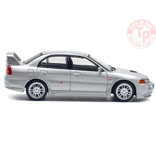 1/64 Mitsubishi Lancer Evolution IV Silver PR64-140 POP RACE