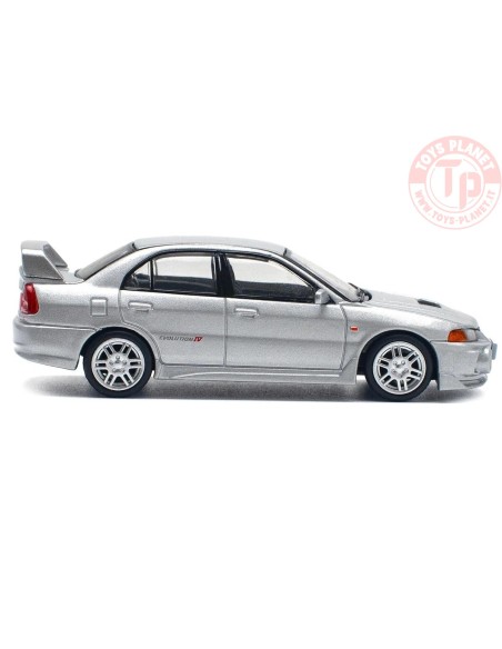 1/64 Mitsubishi Lancer Evolution IV Silver PR64-140 POP RACE
