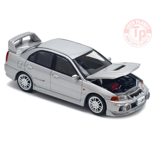 1/64 Mitsubishi Lancer Evolution IV Silver PR64-140 POP RACE