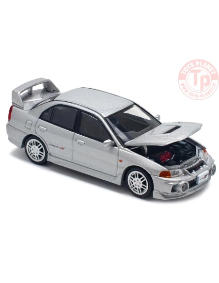 1/64 Mitsubishi Lancer Evolution IV Silver PR64-140 POP RACE