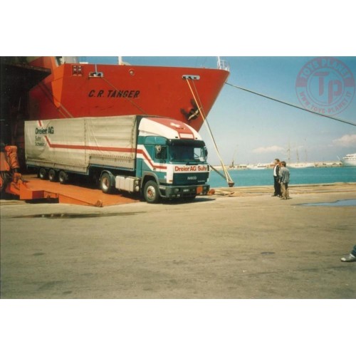 Iveco Turbostar con rimochio centinato ribassato Dreier TEKNO 87542 TEKNO
