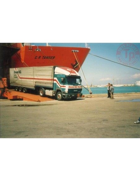 Iveco Turbostar con rimochio centinato ribassato Dreier TEKNO 87542 TEKNO