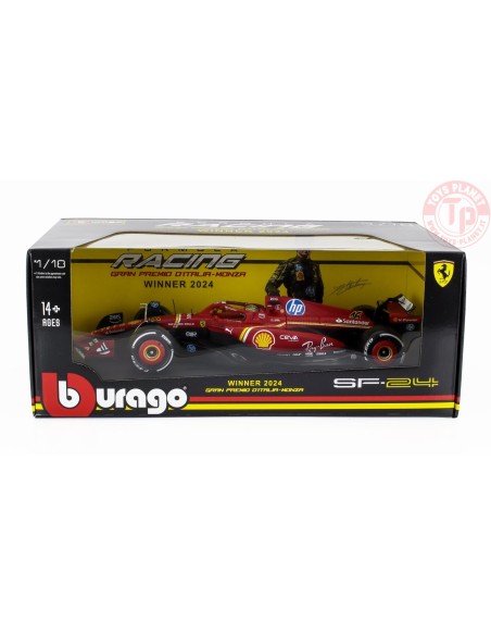 1/18 FERRARI F1 SF-24 TEAM SCUDERIA FERRARI N 16 WINNER ITALY MONZA GP 2024 CHARLES LECLERC BURAGO 18-16815-L-MONZA BURAGO