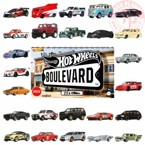 1/64 hot wheels boulevard deluxe mix box con 25 auto HOT WHEELS HJT52 HOT WHEELS