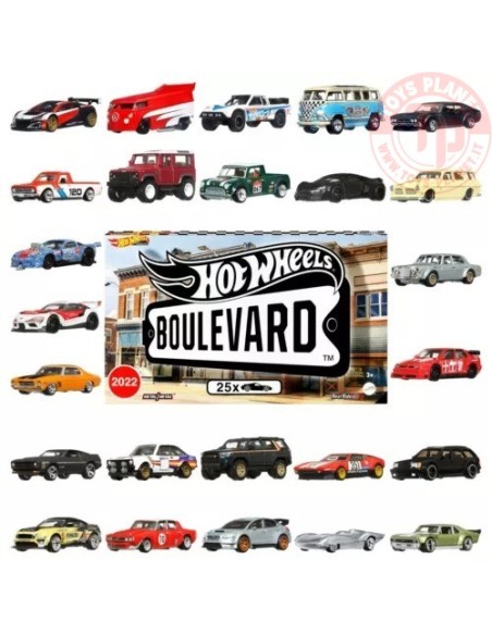 1/64 hot wheels boulevard deluxe mix box con 25 auto HOT WHEELS HJT52 HOT WHEELS