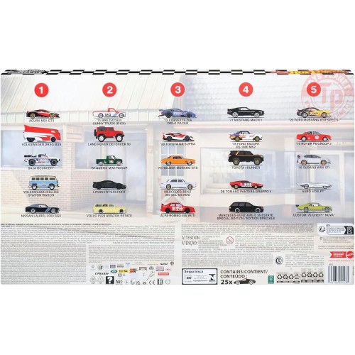 1/64 hot wheels boulevard deluxe mix box con 25 auto HOT WHEELS HJT52 HOT WHEELS