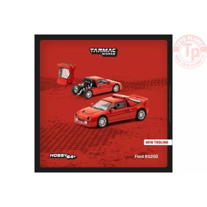 1/64 FORD RS200 rosso TARMAC T64PR-001-RE TARMAC WORKS