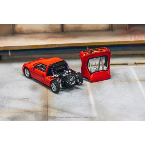 1/64 FORD RS200 rosso TARMAC T64PR-001-RE TARMAC WORKS