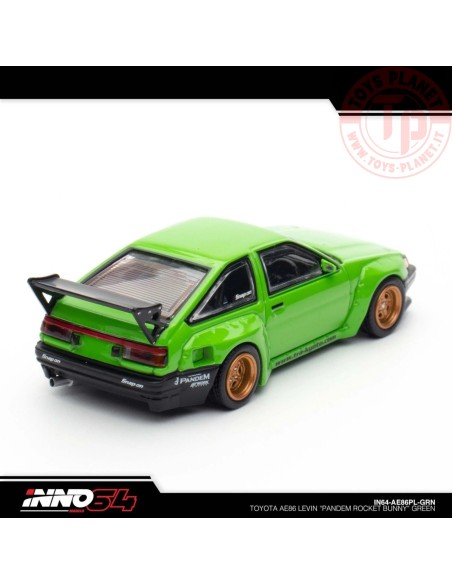 1/64 Toyota AE86 Levin "Pandem Rocket Bunny" verde IN64-AE86PL-GRN INNO MODELS