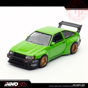 1/64 Toyota AE86 Levin "Pandem Rocket Bunny" verde IN64-AE86PL-GRN INNO MODELS
