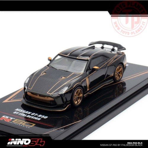 1/64 NISSAN GT-R50 di ITALDESIGN Nero IN64-R50-BLK INNO MODELS