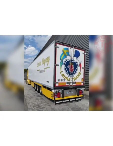 SCANIA STREAMLINE TOPLINE 4X2 REEFER TRAILER - 3 AXLE Lauratrans WSI 01-4612 WSI MODELS