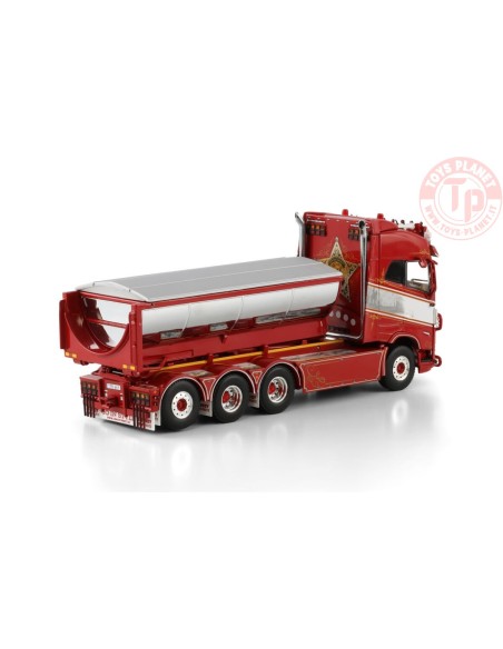VOLVO FH5 HOOKLIFT SYSTEM 8X4 RIGED TRUCK DRAWBAR WITH HOOKLIFT SYSTEM + ASPHALT CONTAINER - JH Entreprenad & Transport WSI 0...