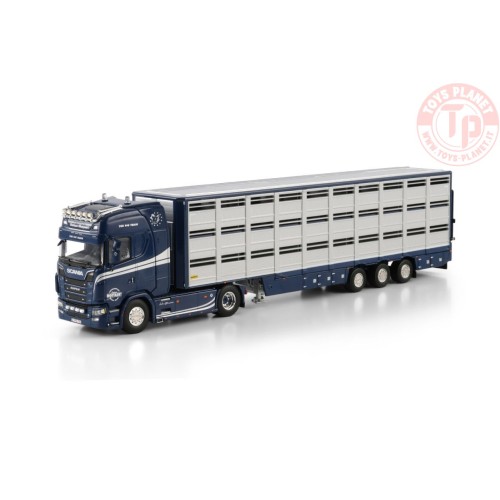 SCANIA S HIGHLINE CS20H 4X2 LIVE STOCK TRAILER - 3 AXLE Moeyaert WSI 01-4608 WSI MODELS