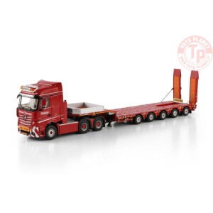 MERCEDES-BENZ ACTROS MP5 BIG SPACE 6X4 MANOOVR - 5 AXLE Nooteboom Red Line WSI 6073365 WSI MODELS