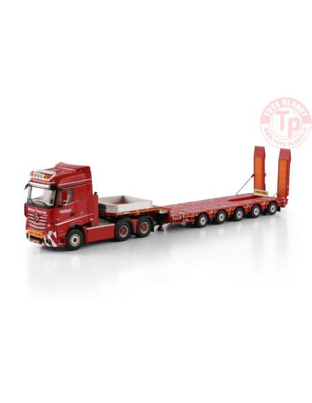 MERCEDES-BENZ ACTROS MP5 BIG SPACE 6X4 MANOOVR - 5 AXLE Nooteboom Red Line WSI 6073365 WSI MODELS