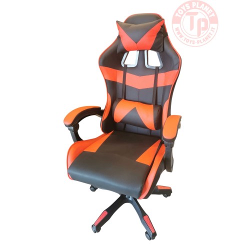 Sedia gaming in pelle rosso-nero SEDIA ROSSO Home