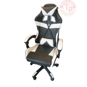 Sedia gaming in pelle bianco-nero SEDIA BIANCO Home