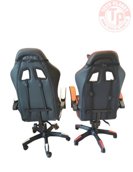 Sedia gaming in pelle bianco-nero SEDIA BIANCO Home Sedia gaming in pelle bianco-nero SEDIA BIANCO Home