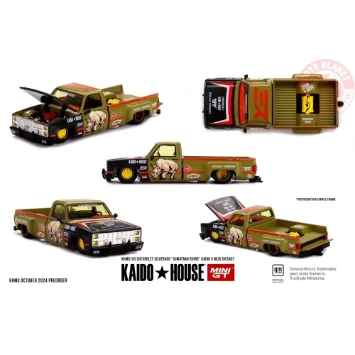CHEVROLET SILVERADO SUMATRAN RHINO 1980 1:64 KHMG153 MINI GT