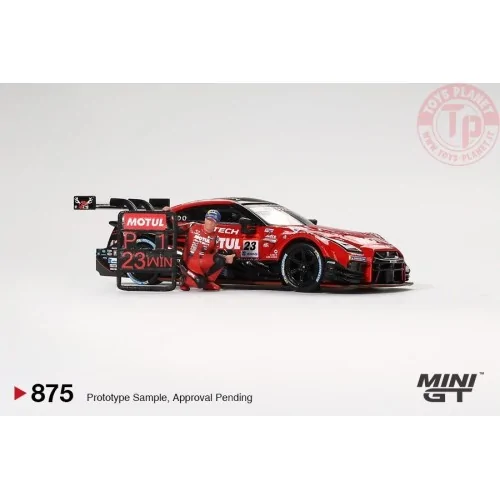 NISSAN GT-R (R35) WITH MATSUDA FIGURE n23 MOTUL AUTECH SUZUKA WINNER 2021 1:64 MGT00875-L MINI GT