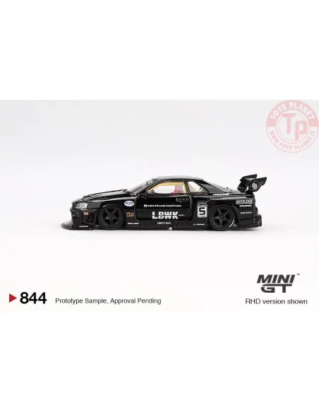 NISSAN ER34 NISSAN LB-ER34 SUPER SILHOUETTE SKYLINE BLACK 2024 1:64 MGT00844-R MINI GT