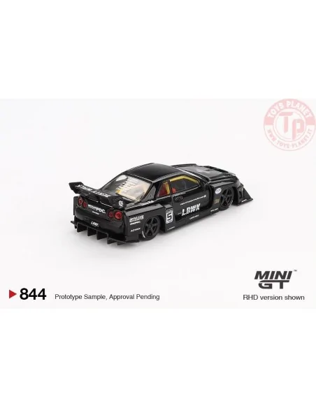 NISSAN ER34 NISSAN LB-ER34 SUPER SILHOUETTE SKYLINE BLACK 2024 1:64 MGT00844-R MINI GT