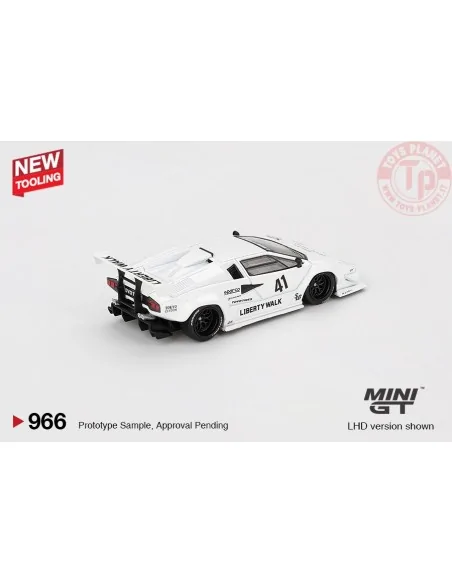 LAMBORGHINI COUNTACH LBWORKS WHITE TOKYO AUTO SALON 2024 1:64 MGT00966-L MINI GT