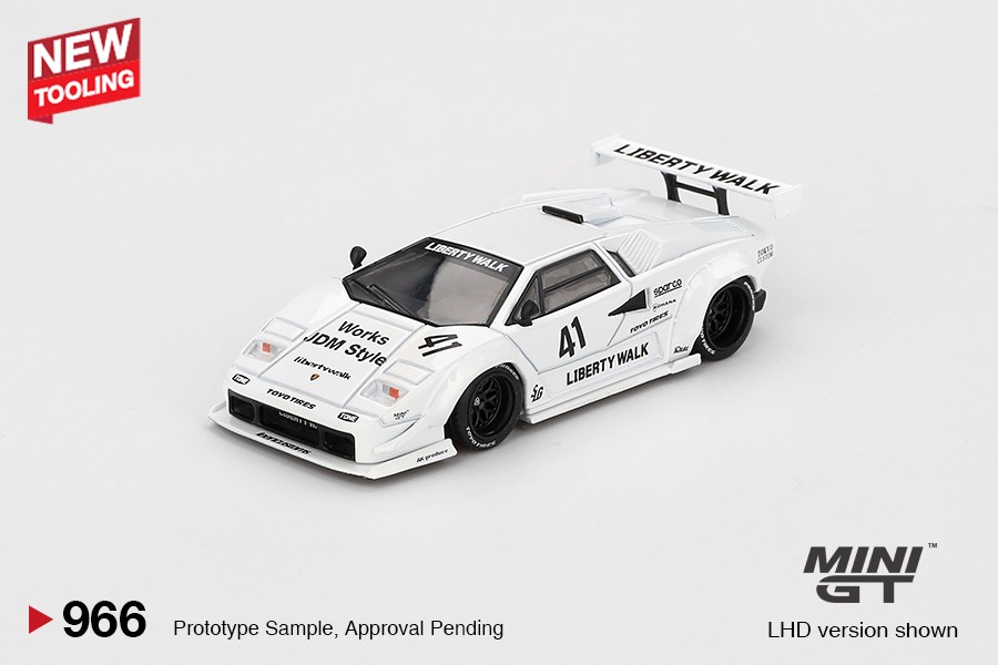 MGT00966-L LAMBORGHINI COUNTACH LBWORKS WHITE TOKYO AUTO