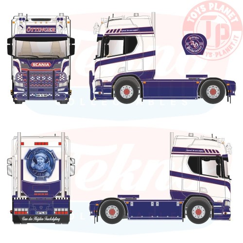1/50 Scania NGR Highline 4x2 Öttinger Transporte TEKNO 89255 TEKNO