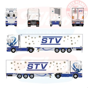 1/50 Scania serie R Topline con rimorchio frigor a 3 assi STV TEKNO 89812 TEKNO
