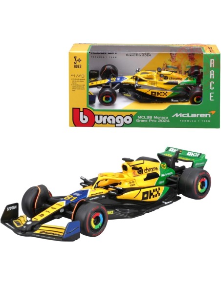 1/43 F1 MCLAREN MCL38 2024 N81 Oscar Piastri SENNA special livery 1:43 BURAGO 38214-P BURAGO