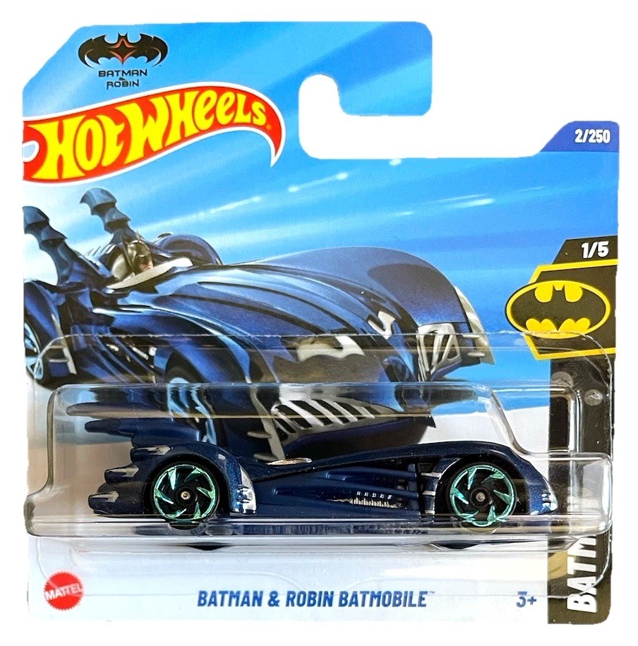Hot Wheels DC Comics GYB74 - Auto In Metallo Robin 2.0T, Scala 1/64, Edizione 2021