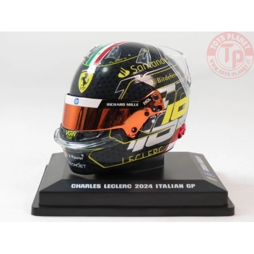 1/5 CASCO CHARLES LECLERC TEAM FERRARI HP ITALIAN GP 2024 LSHEL004 CASCHI PILOTI 1/5