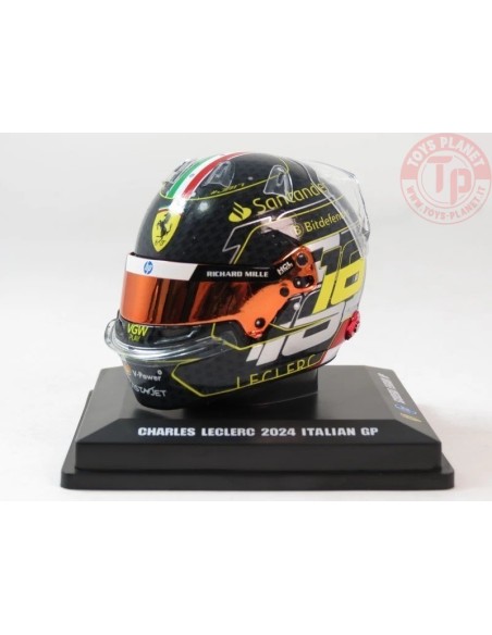 1/5 CASCO CHARLES LECLERC TEAM FERRARI HP ITALIAN GP 2024 LSHEL004 CASCHI PILOTI 1/5