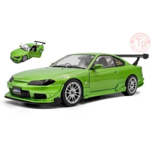 1/18 NISSAN SILVIA (S15) COUPE SPEC-R AERO 1999 MET.GREEN SL1812203 SOLIDO